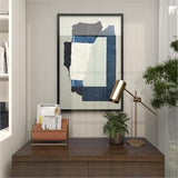 Canvas Art -  Abstract Mixed Media Inspired Framed Wall Art Decor