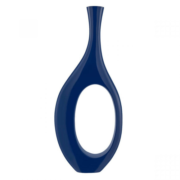 Trombone Vase - Small Blue 34