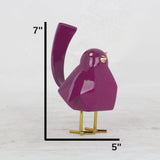 Set of Five Bird Sculptures // Multi-Color - Home Decor