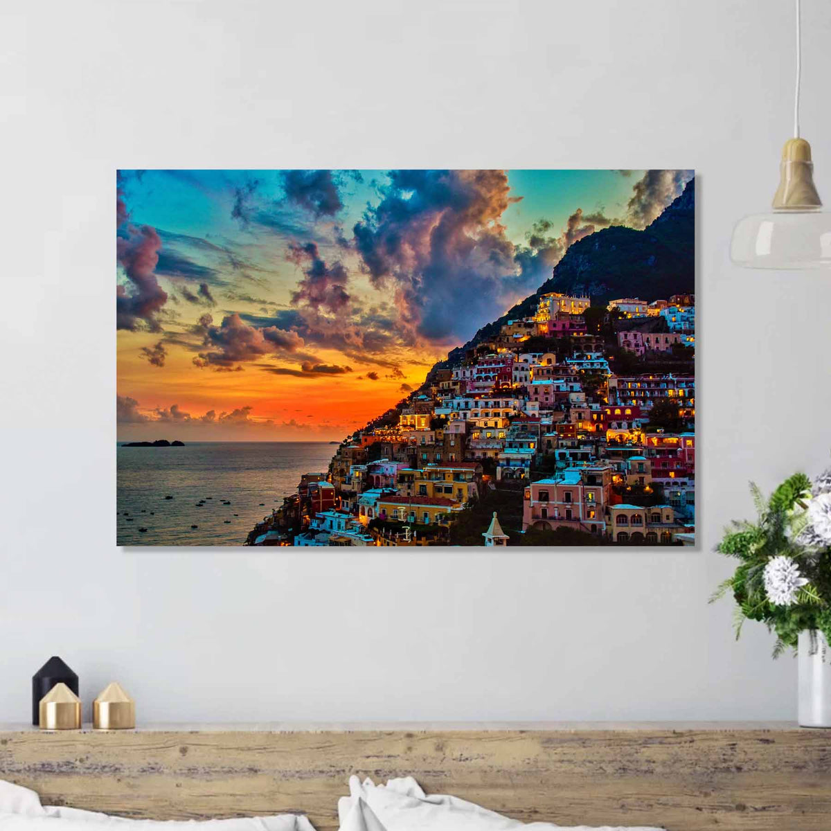 Shop Tempered Glass Art - Amalfi Coast Fine Wall Art Decor - Galeria 