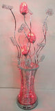 Flowers Table Lamp - Multicolor Lighting - Metal and Glass 37 inch
