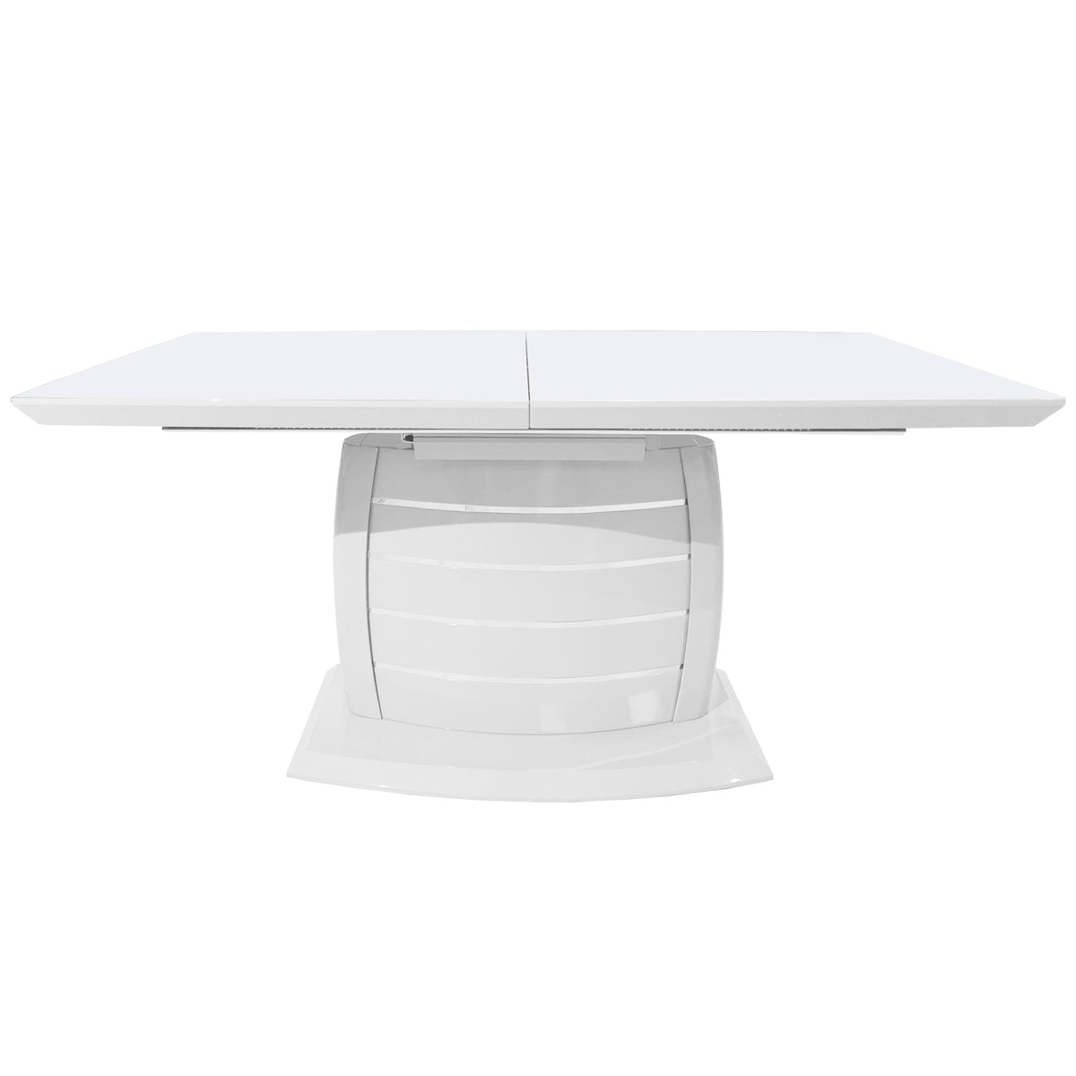 Shop Rectangular Dining Table White High Gloss and Lacquer Finish ...