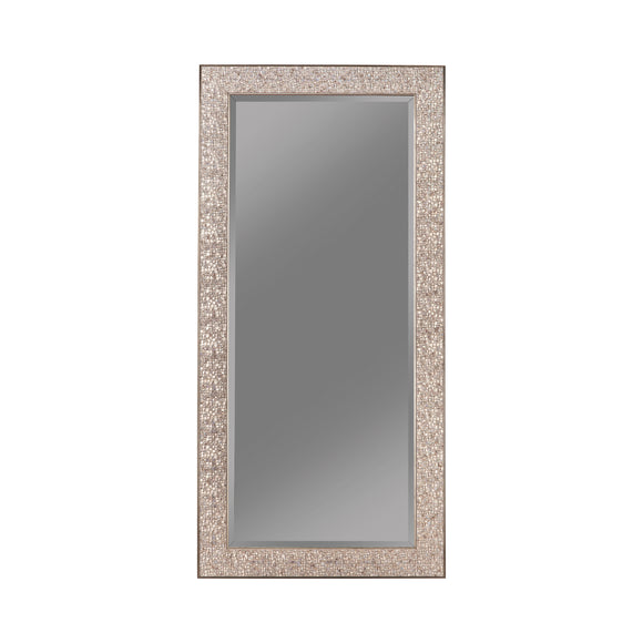 Silver Sparkle Rectangular Floor Mirror - 32
