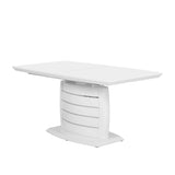 Rectangular Dining Table White High Gloss and Lacquer Finish