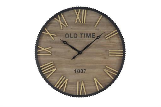 Brown Wood Farmhouse Vintage Wall Clock - 36