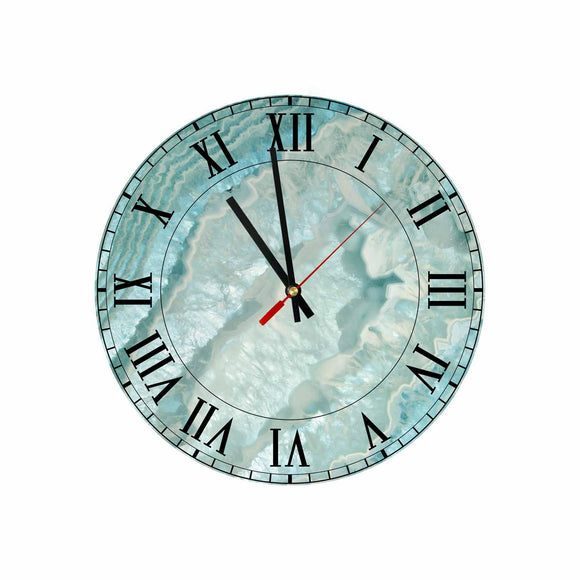 Blue Round/Square Quartz Acrylic Wall Clock