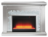 Rectangular Glamorous Fireplace Mirror