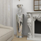 Silver Polystone Glam Vase 51" - Home Decor