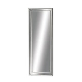 Silver Glam Wood Wall Mirror -  63" x 24"