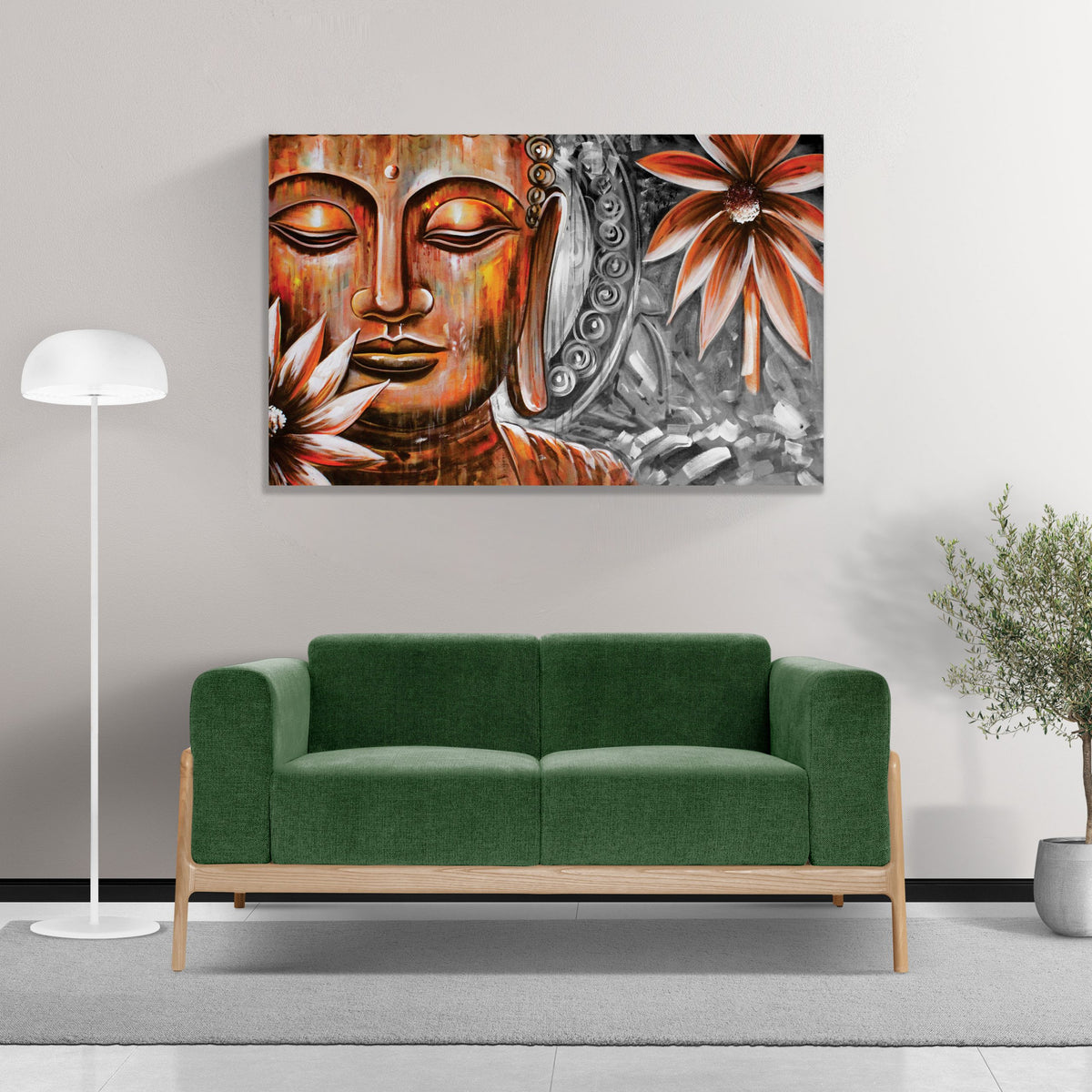 Acrylic Art - Spiritual Lord Buddha Wall Art Decor - Galeria Home Store