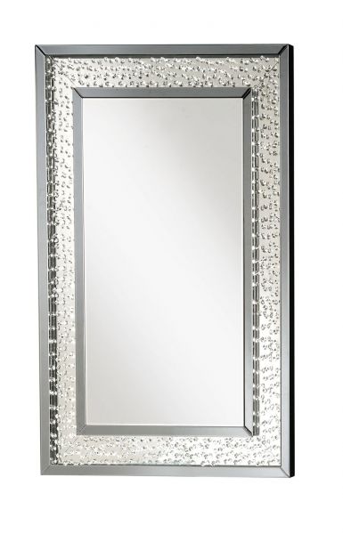 Nysa Wall Mirror - Mirrored & Faux Crystals - 32