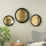 Wall Disk Set Features a Dimensional Round Shape in 3 Varying Sizes