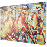Canvas Art - Horse Abstract Paint Splatter Wall Art Decor