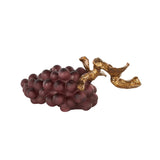 Luxury Burgundy Grape Cluster with Gold Vine – Kitchen Decor