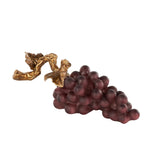 Luxury Burgundy Grape Cluster with Gold Vine – Kitchen Decor
