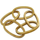 Cosmopolitan Gold Metal Chain Sculpture -  36" X 6" X 3"