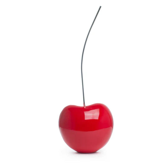 Medium Bright Red Cherry Sculpture 22