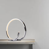 Circular Design LED Table Lamp // Chrome