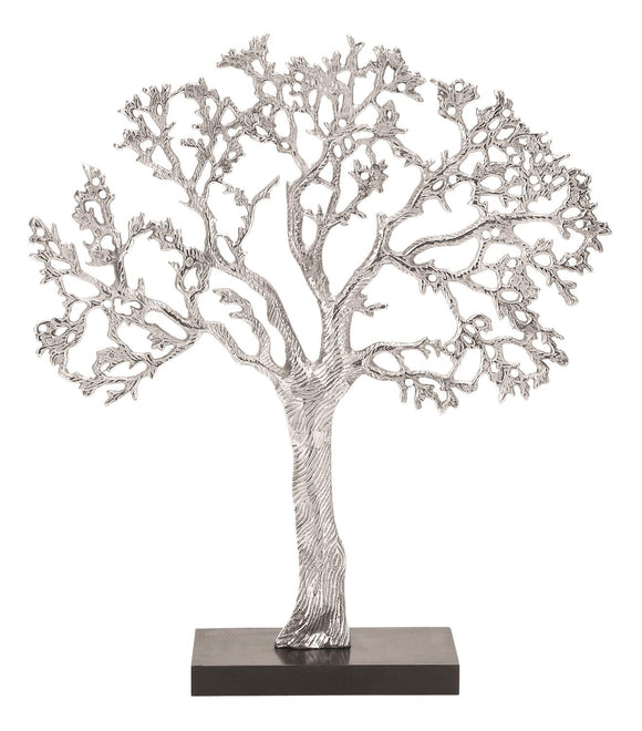 Silver Aluminum Metal Tree Sculpture, 17