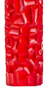 Textured Honeycomb Vase // Red, 52"