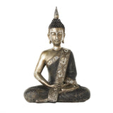 Elegant Gold & Black Meditating Buddha Statue – Luxury Zen Home Decor