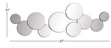 Silver Glass Bubble Cluster Room Wall Mirror
