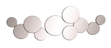 Silver Glass Bubble Cluster Room Wall Mirror