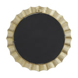 Gold Aluminum Metal Starburst Room Wall Mirror