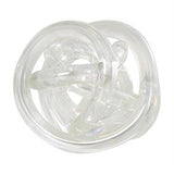 Clear Glass Knot Knotted Ball Sculpture Set of 3