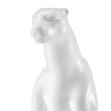 Boli Sitting Panther Sculpture // Glossy White - Home Decor