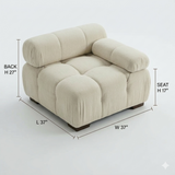 Munich Modular Sectional Sofa – Dark Grey Fabric