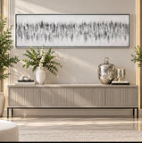 Canvas Art - Gray Abstract Framed Wall Art Decor