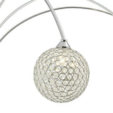Horizontal Crystal Spheres Floor Lamp // 3 Light