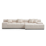 Midtown Cream Right Chaise Sectional Sofa – Modern Luxury Design