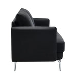 Noruega Modern Black Sofa Set – 2-Piece Sofa & Loveseat