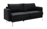 Noruega Modern Black Sofa Set – 2-Piece Sofa & Loveseat