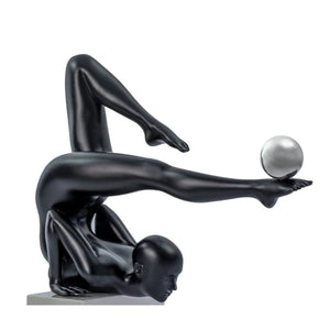 Margaux  Doll Sculpture // Matte Black And Steel