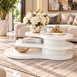 April Modern Coffee Table – Full White High Gloss