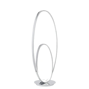 Milan Chrome Table Lamp // LED Strip  & Touch Dimmer