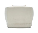 Monaco Modern Accent Chair – Beige Upholstered Lounge Chair