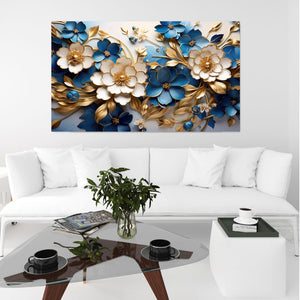 Tempered Glass - Floral Bliss Wall Art Decor