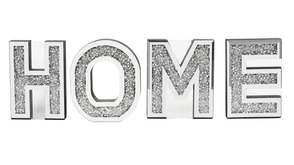 Home Decor - 4PC HOME Mirror Letters Sign Decor