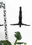 Black Diving Man Wall Sculpture - Home Decor