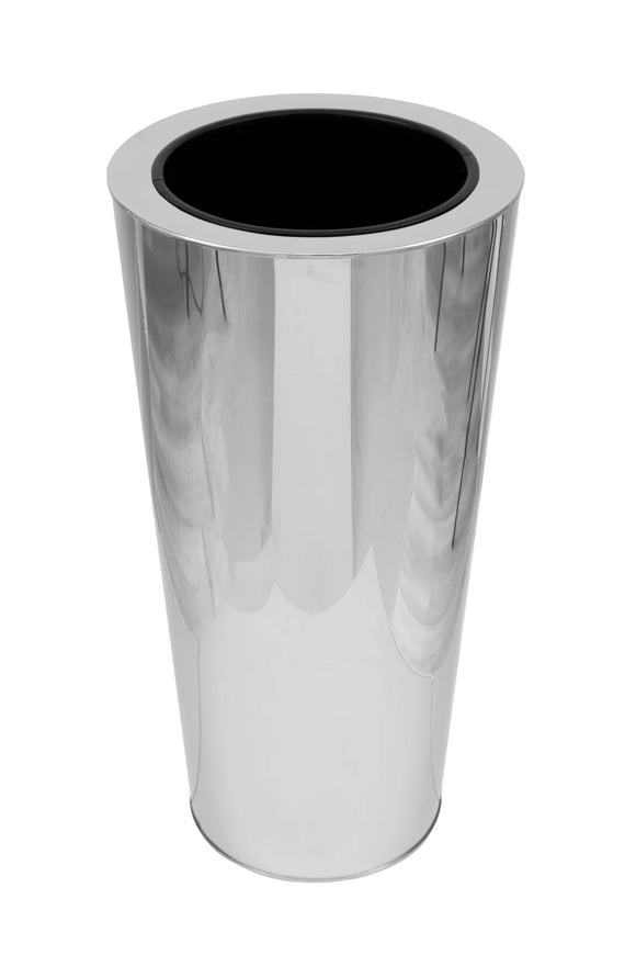 large stainless steel plant pots Shop Stainless Steel Floor Vase Planters
