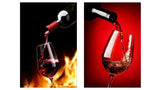 Tempered Glass Art - 2PC Pouring Wine Wall Art Decor