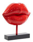 17" Red Lips Sculpture - Home Decor