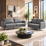 Noruega Modern Grey Sofa Set – 2-Piece Sofa & Loveseat