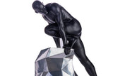 Sensuality Man Sculpture // Matte Black And Chrome - Home Decor