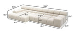Midtown Cream Right Chaise Sectional Sofa – Modern Luxury Design