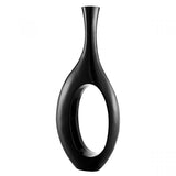 Trombone Vase - Large Black - Home Decor